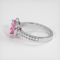 2.15 Ct. Pink Sapphire Ring, 14K White Gold 4