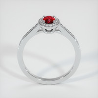 0.41 Ct. Ruby Ring, 14K White Gold 3