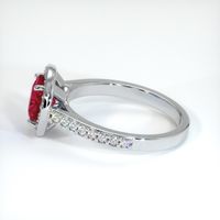 2.76 Ct. Ruby Ring, 14K White Gold 4