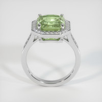 7.60 Ct. Green Sapphire Ring, 14K White Gold 3