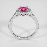 1.23 Ct. Pink Sapphire Ring, 14K White Gold 3