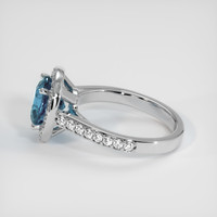 2.12 Ct. Sapphire Ring, 14K White Gold 4