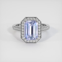 4.66 Ct. Sapphire Ring, 14K White Gold 1