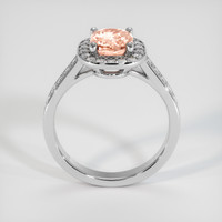 2.06 Ct. Padparadscha Sapphire Ring, 14K White Gold 3