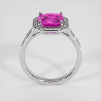 3.03 Ct. Pink Sapphire Ring, 14K White Gold 3