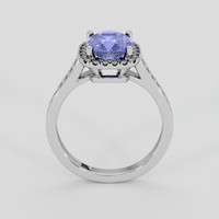 2.07 Ct. Violet Sapphire Ring, 14K White Gold 3