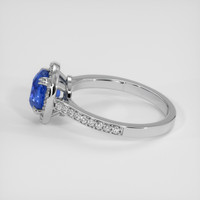 1.67 Ct. Blue Sapphire Ring, 14K White Gold 4
