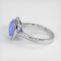 5.49 Ct. Sapphire Ring, 14K White Gold 4