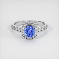 1.03 Ct. Sapphire Ring, 14K White Gold 1