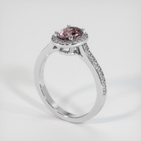 1.16 Ct. Pinkish Purple Sapphire Ring, 14K White Gold 2
