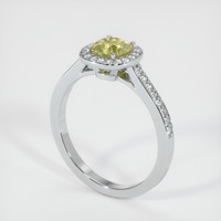 1.01 Ct. Sapphire Ring, 14K White Gold 2