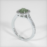 1.34 Ct. Sapphire Ring, 14K White Gold 2