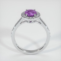 1.46 Ct. Purple Sapphire Ring, 14K White Gold 3