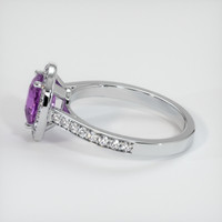 1.46 Ct. Purple Sapphire Ring, 14K White Gold 4