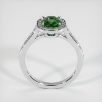0.97 Ct. Green Sapphire Ring, 14K White Gold 3