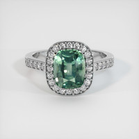 2.67 Ct. Sapphire Ring, 14K White Gold 1