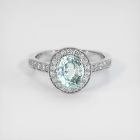 1.79 Ct. Sapphire Ring, 14K White Gold 1