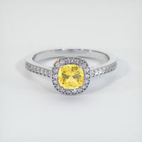 0.90 Ct. Sapphire Ring, 14K White Gold 1