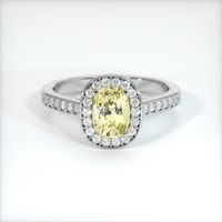 1.28 Ct. Sapphire Ring, 14K White Gold 1