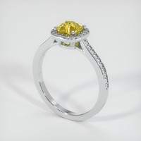 1.01 Ct. Sapphire Ring, 14K White Gold 2