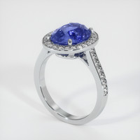 5.43 Ct. Sapphire Ring, 18K White Gold 2