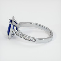 1.07 Ct. Sapphire Ring, 18K White Gold 4