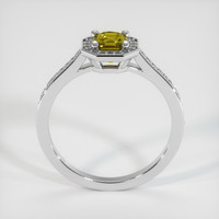 0.88 Ct. Sapphire Ring, 18K White Gold 3