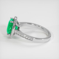 2.80 Ct. Emerald Ring, 18K White Gold 4