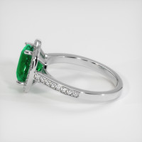 2.76 Ct. Emerald Ring, 18K White Gold 4