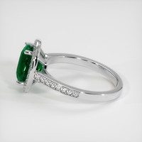 2.92 Ct. Emerald Ring, 18K White Gold 4