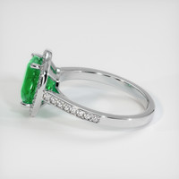 3.26 Ct. Emerald Ring, 18K White Gold 4