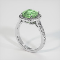 2.50 Ct. Gemstone Ring, 18K White Gold 2