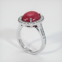 Ruby Ring 9.21 Ct. 18K White Gold Preview