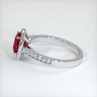 2.35 Ct. Ruby Ring, 18K White Gold 4