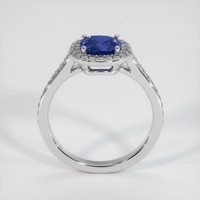 1.36 Ct. Blue Sapphire Ring, 18K White Gold 3