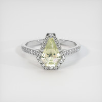 2.34 Ct. Sapphire Ring, 18K White Gold 1