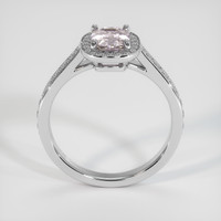 1.13 Ct. Pink Sapphire Ring, 18K White Gold 3