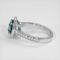 2.55 Ct. Sapphire Ring, 18K White Gold 4