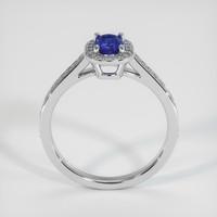 0.70 Ct. Sapphire Ring, 18K White Gold 3