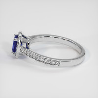 0.70 Ct. Sapphire Ring, 18K White Gold 4
