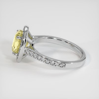 2.65 Ct. Yellow Sapphire Ring, 18K White Gold 4