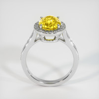 3.55 Ct. Sapphire Ring, 18K White Gold 3