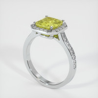 1.94 Ct. Sapphire Ring, 18K White Gold 2
