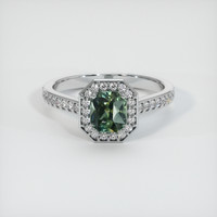 1.40 Ct. Sapphire Ring, 18K White Gold 1