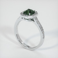 1.40 Ct. Sapphire Ring, 18K White Gold 2