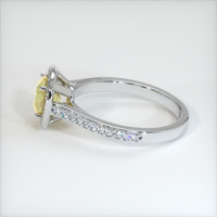 1.27 Ct. Yellow Sapphire Ring, 18K White Gold 4