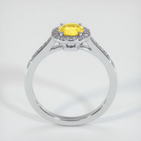 0.90 Ct. Sapphire Ring, 18K White Gold 3