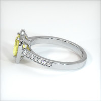 1.28 Ct. Sapphire Ring, 18K White Gold 4