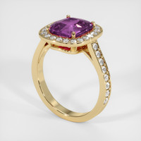 2.74 Ct. Purple Spinel Ring, 10K Yellow Gold 2
