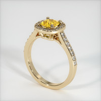 0.85 Ct. Sapphire Ring, 14K Yellow Gold 2